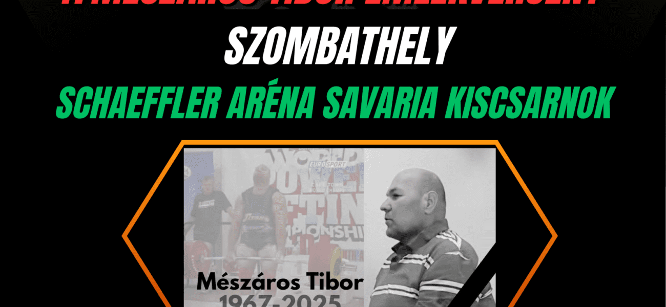 Mészáros Tibor Emlékverseny lesz