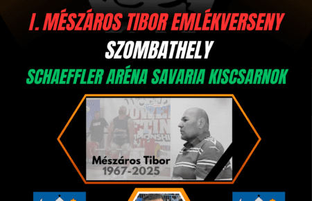 Mészáros Tibor Emlékverseny lesz
