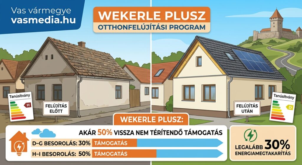 Hivatalosan is bejelentették a Wekerle Plusz részleteit: így újulhatnak meg a vasi otthonok 2027-től
